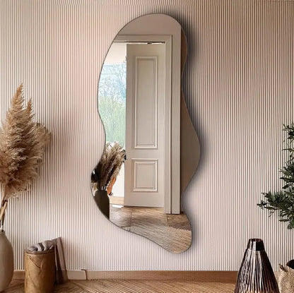 Wall_mirror_price in pakistan Wavy mirror on a wall 
