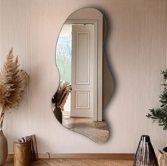 Wall_mirror_price in pakistan Wavy mirror on a wall 