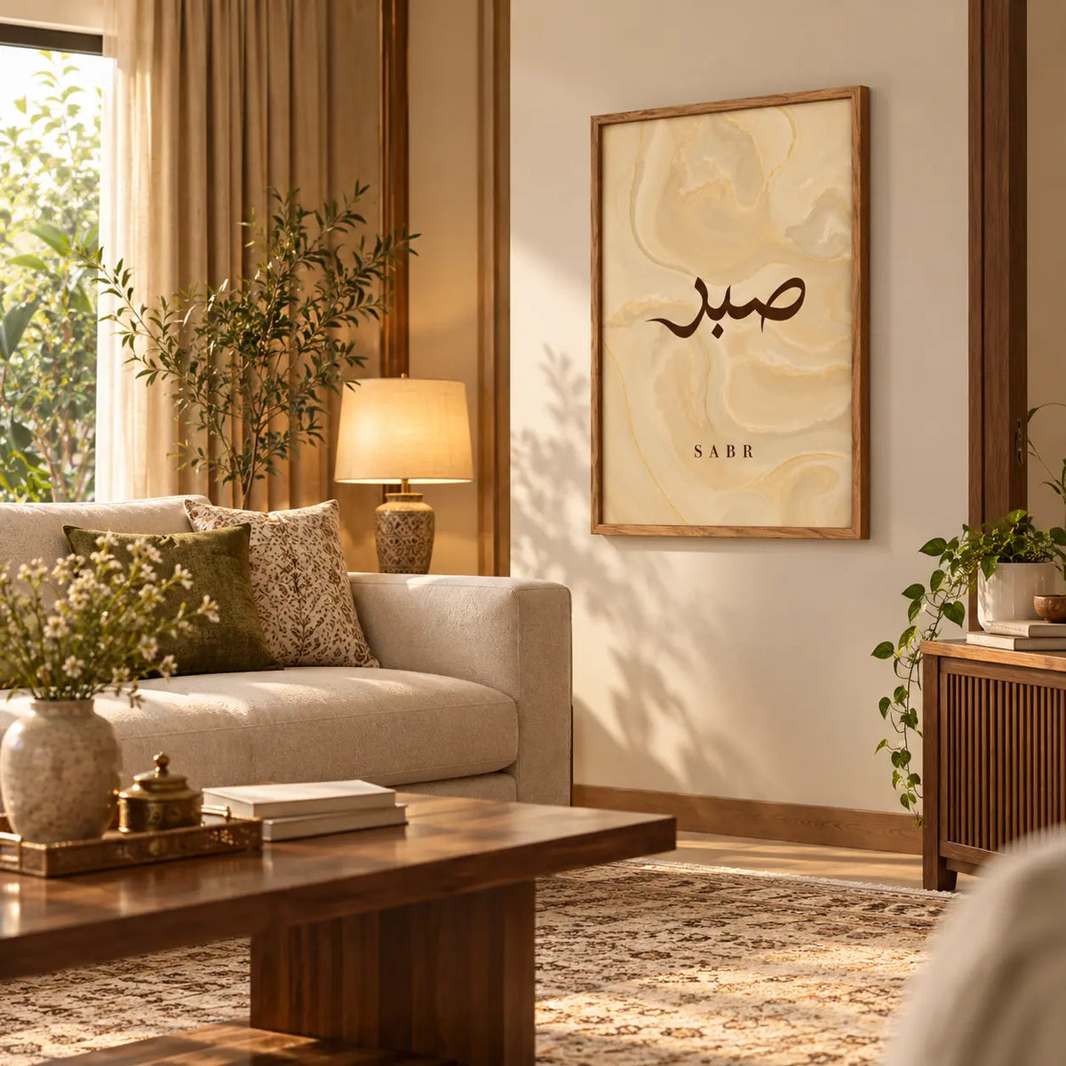 Sabr Calligraphy | Minimalist Islamic Wall Art