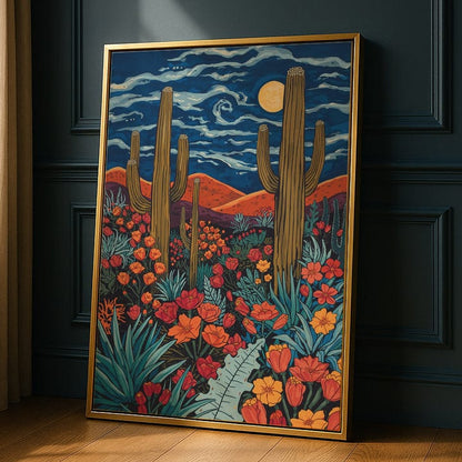 Terracotta Sun Abstract – Warm Minimalist Wall Frame