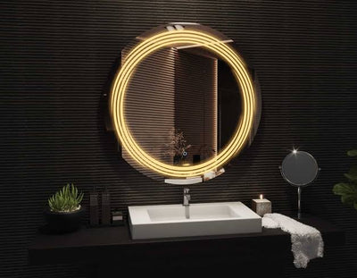 Premium LED Bathroom Mirror – Smart Touch (Model D34)