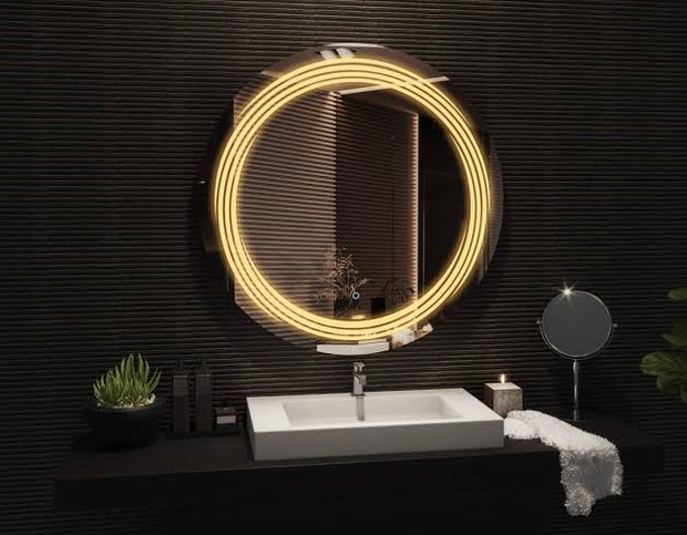 Premium LED Bathroom Mirror – Smart Touch (Model D34)