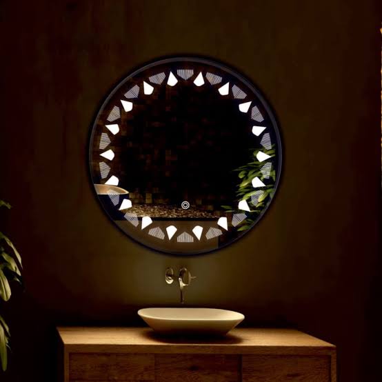 Premium LED Bathroom Mirror – Smart Touch (Model D34)