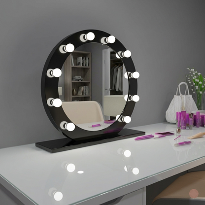 round makeup mirror with lights pakistan vanity bulb mirror for dressing tabl