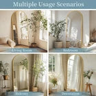 Luxury Arched Full-Length Mirror with Gold Frame – Premium Home Décor